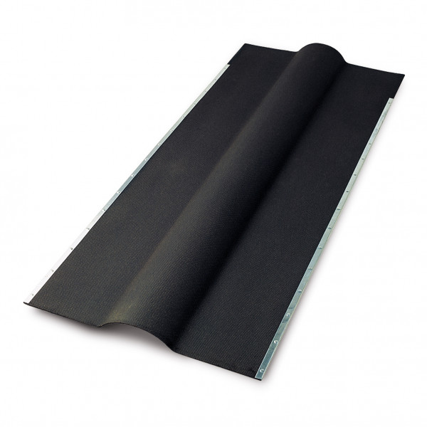 Firsthauben für Bitumenwellplatten schwarz